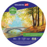 Холст на картоне BRAUBERG ART CLASSIC, 40см, грунтованный, круглый, 100% хлопок, мелкое зерно,190624 по низкой цене оптом 