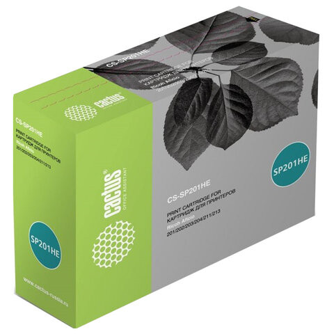 Картридж лазерный CACTUS (CS-SP201HE) для Ricoh SP 201/203/211/213, ресурс 2600 страниц по низкой цене оптом 