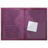 Обложка для паспорта натуральная кожа плетенка, "PASSPORT", розовая, STAFF "Profit", 237203