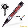 Маркер перманентный Crown "Multi Marker" черный, пулевидный, 3мм по низкой цене оптом 