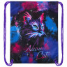 Мешок для обуви BRAUBERG PREMIUM, карман, подкладка, светоотражайка, 43х33 см, "Neon cat", 271621 по низкой цене оптом 