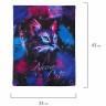 Мешок для обуви BRAUBERG PREMIUM, карман, подкладка, светоотражайка, 43х33 см, "Neon cat", 271621 по низкой цене оптом 