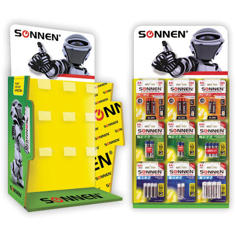 Дисплей для размещения товара настольный SONNEN, 65x35x21 см, 9 крючков, металл, 504996 по низкой цене оптом 