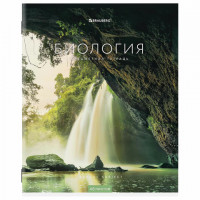 Тетрадь предметная "КЛАССИКА NEW" 48 л., обложка картон, БИОЛОГИЯ, клетка, BRAUBERG, 404239