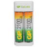 Зарядное устройство GP с аккумуляторами AA 2000 mAh 2 шт., E211210/AAHC-2CRB2, E211210AAHC2CR по низкой цене оптом 