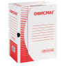 Короб архивный с клапаном А4 (260х325 мм), 150 мм, до 1400 листов, плотный, микрогофрокартон, БЕЛЫЙ, ОФИСМАГ, 123018 по низкой цене оптом 