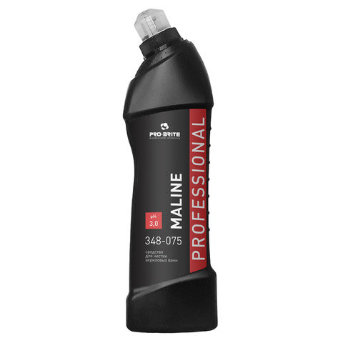 Средство для чистки ванн и душевых 750 мл, PRO-BRITE MALINE, кислотное, гель, 348-075 по низкой цене оптом 
