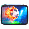 Пенал BRAUBERG, 2 отделения, полиэстер, 21х14 см, "Fire football", 270322 по низкой цене оптом 