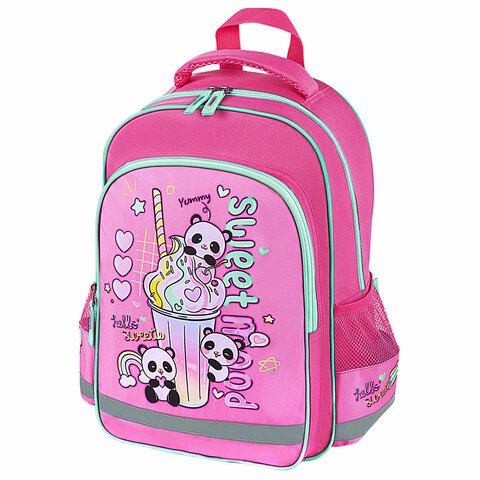Рюкзак ПИФАГОР SCHOOL, 1 отделение, 3 кармана, "Sweet mood", 38x28х14 см, 272086 по низкой цене оптом 