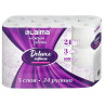 Бумага туалетная 3-х слойная, 24 рулона (24х16,5м.), LAIMA Deluxe, 100% целлюлоза, 115397 по низкой цене оптом 
