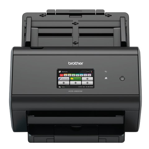Сканер потоковый BROTHER ADS-2800W, А4, 1200х1200, 60 стр./мин., 3000 стр./день, АПД, сетевая карта, Wi-Fi (кабель USB в компл.), ADS2800WUX1 по низкой цене оптом 