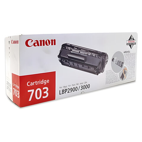 Картридж лазерный CANON (703) LBP-2900/3000, оригинальный, ресурс 2000 стр., 7616A005 по низкой цене оптом 