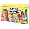 Аквагрим для лица и тела, 12 цветов (6 классических+3 неон+3 метал), 10 трафаретов, FUNSTER, 192575 по низкой цене оптом Аквагрим для лица и тела, 12 цветов (6 классических+3 неон+3 метал), 10 трафаретов, FUNSTER, 192575 по низкой цене оптом