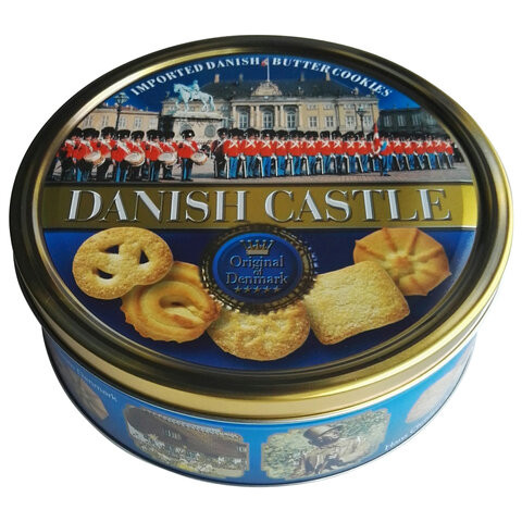 Печенье BISQUINI (Бисквини) "Danish Castle" Датский Замок, ассорти, жестяная банка, 454 г, 201905/ 201641 по низкой цене оптом 