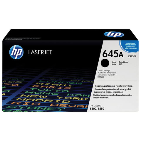 Картридж лазерный HP (C9730A) Color LaserJet 5500/5550, черный, оригинальный, ресурс 13000 страниц по низкой цене оптом 