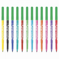 Фломастеры 12 ЦВЕТОВ CENTROPEN "ECO Markers", смываемые, вентилируемый колпачок, 2560/12KK, 7 2560 1201