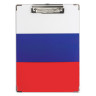 Доска-планшет BRAUBERG "Flag" с прижимом А4 (226х315 мм), российский флаг, картон/ламинированная бумага, 232235