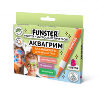 Аквагрим аквамаркеры для лица и тела 8 цветов, FUNSTER, 152608