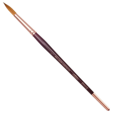 Кисть художественная KOH-I-NOOR колонок, круглая, №11, короткая ручка, блистер, 9935011010BL по низкой цене оптом 