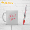 Маркер перманентный двухсторонний Crown "Multi Marker Twin" красный, пулевидный, 2мм/1мм по низкой цене оптом Краснодар, Москва, Уфа, Казань, Барнаул, Владивосток, Хабаровск, Сахалин, Красноярск, Екатеренбург, 