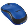 Мышь беспроводная LOGITECH M220, 2 кнопки + 1 колесо-кнопка, оптическая, сине-чёрная, 910-004879 по низкой цене оптом 