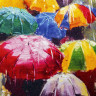 Ежедневник недатированный А5 (138х213 мм), BRAUBERG VISTA, под кожу, гибкий, 136 л., "Watercolour rain", 112005 по низкой цене оптом 