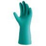 Перчатки нитриловые КЩС Jeta Safety, хлопчатобумажное напыление, р 10 (XL), зеленые,, JN711-10-XL по низкой цене оптом 