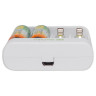 Зарядное устройство GP с аккумуляторами, AA 2600 mAh 2 шт. + AAA 950 mAh 2 шт., E411270/100-2CRB4, E4112701002CRB4 по низкой цене оптом 