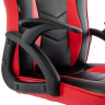 Кресло компьютерное BRABIX "Shark GM-203", экокожа, черное/красное, 532512 по низкой цене оптом 