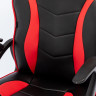 Кресло компьютерное BRABIX "Shark GM-203", экокожа, черное/красное, 532512 по низкой цене оптом 