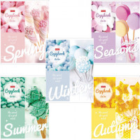 Тетрадь А5, 80 л., HATBER, скоба, клетка, "Sweet seasons" (5 видов), 80Т5В1