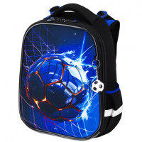 Ранец BRAUBERG PREMIUM, 2 отделения, с брелком, Score goal, 3D панель, 38х29х16 см, 273102