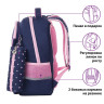Рюкзак ЮНЛАНДИЯ COMPLETE, с пеналом в комплекте, эрго-спинка, "Pink bow", 42х29х14 см, 229972 по низкой цене оптом 