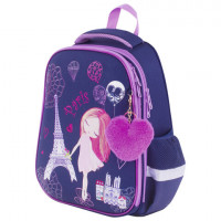 Ранец BRAUBERG PREMIUM, 2 отделения, с брелком, "Paris", 38х29х16 см, 228787