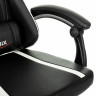 Кресло компьютерное BRABIX "Shooter GM-123", 2 подушки, экокожа, черное/белое, 533191 по низкой цене оптом Краснодар, Москва, Уфа, Казань, Барнаул, Владивосток, Хабаровск, Сахалин, Красноярск, Екатеренбург, 