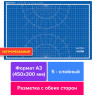 Коврик (мат) для резки BRAUBERG EXTRA 5-слойный, А3 (450х300 мм), двусторонний, толщина 3 мм, синий, 237177 по низкой цене оптом 