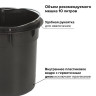 Ведро-контейнер для мусора (урна) с педалью LAIMA "Classic", 5 л, белое, глянцевое, металл, со съемным внутренним ведром, 604947 по низкой цене оптом 