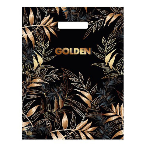 Пакет с вырубной ручкой ПВД, 40х31см, "Золотой лес", 30мкм, ШК2687, н00188432 - Пакеты упаковочные | СнабС Пакет с вырубной ручкой ПВД, 40х31см, "Золотой лес", 30мкм, ШК2687, н00188432