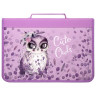 Папка для труда BRAUBERG А4 с ручкой, 1 отделение, органайзер, молния вокруг, "Cute Owls", 270343 по низкой цене оптом 