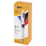 Ручка шариковая автоматическая с грипом BIC "4Colours 3 + 1 HB", 3 цвета (синий, черный, красный) + механический карандаш, 942104 по низкой цене оптом 