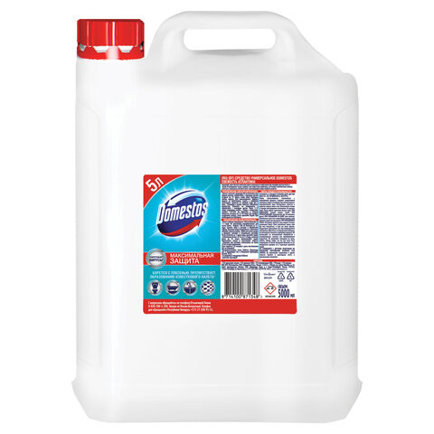 Чистящее средство 5 л DOMESTOS с антивирусным и отбеливающим эффектом "Свежесть Атлантики", 68404686 по низкой цене оптом 