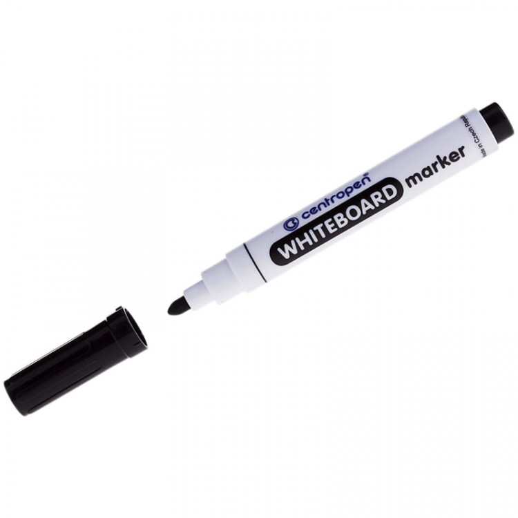 Маркер стираемый для белой доски ЧЕРНЫЙ, CENTROPEN "Dry-Wipe", 2,5 мм, 8559, 5 8559 0112 по низкой цене оптом Краснодар, Москва, Уфа, Казань, Барнаул, Владивосток, Хабаровск, Сахалин, Красноярск, Екатеренбург, 