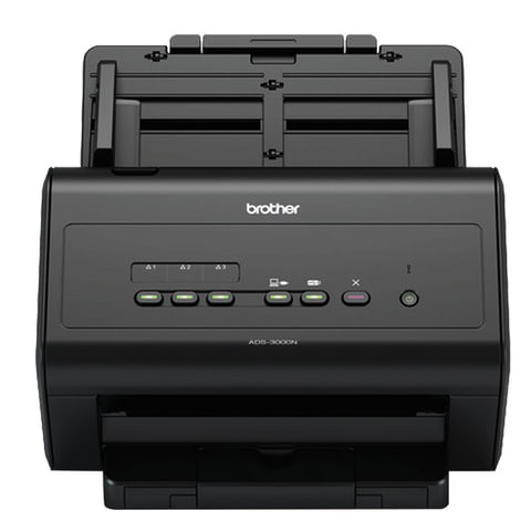 Сканер потоковый BROTHER ADS-3000N, А4, 1200х1200, 50 стр./мин, 5000 стр./день, АПД, сетевая карта (кабель USB в комплекте), ADS3000NUX1 по низкой цене оптом 