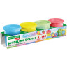 Пластилин-тесто для лепки BRAUBERG KIDS, 4 цвета, 560г, пастельные цвета, крышки-штампики, 106717 по низкой цене оптом 