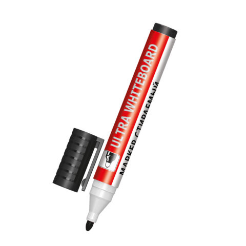 Маркер стираемый для белой доски ЧЕРНЫЙ, BRAUBERG "ULTRA WHITEBOARD MARKER", 3 мм, с клипом, 152634 по низкой цене оптом Маркер стираемый для белой доски ЧЕРНЫЙ, BRAUBERG "ULTRA WHITEBOARD MARKER", 3 мм, с клипом, 152634 по низкой цене оптом