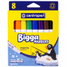 Фломастеры утолщенные 8 ЦВЕТОВ CENTROPEN "Bigga Markers", смываемые, вентилируемый колпачок, 7650/8KK, 7 7650 0801 по низкой цене оптом 