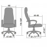 Кресло офисное МЕТТА "SAMURAI" K-1.04, кожа, черное