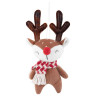 Украшение новогоднее интерьерное 23см "Оленёнок в шарфе", полиэстер, ЗОЛОТАЯ СКАЗКА, 592510 по низкой цене оптом 