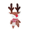 Украшение новогоднее интерьерное 23см "Оленёнок в шарфе", полиэстер, ЗОЛОТАЯ СКАЗКА, 592510 по низкой цене оптом 
