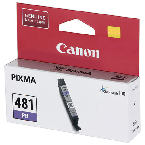Картридж струйный CANON (CLI-481PB) для PIXMA TS8140/TS8240/TS9140, фото синий, ресурс 1660 страниц, оригинальный, 2102C001 по низкой цене оптом 